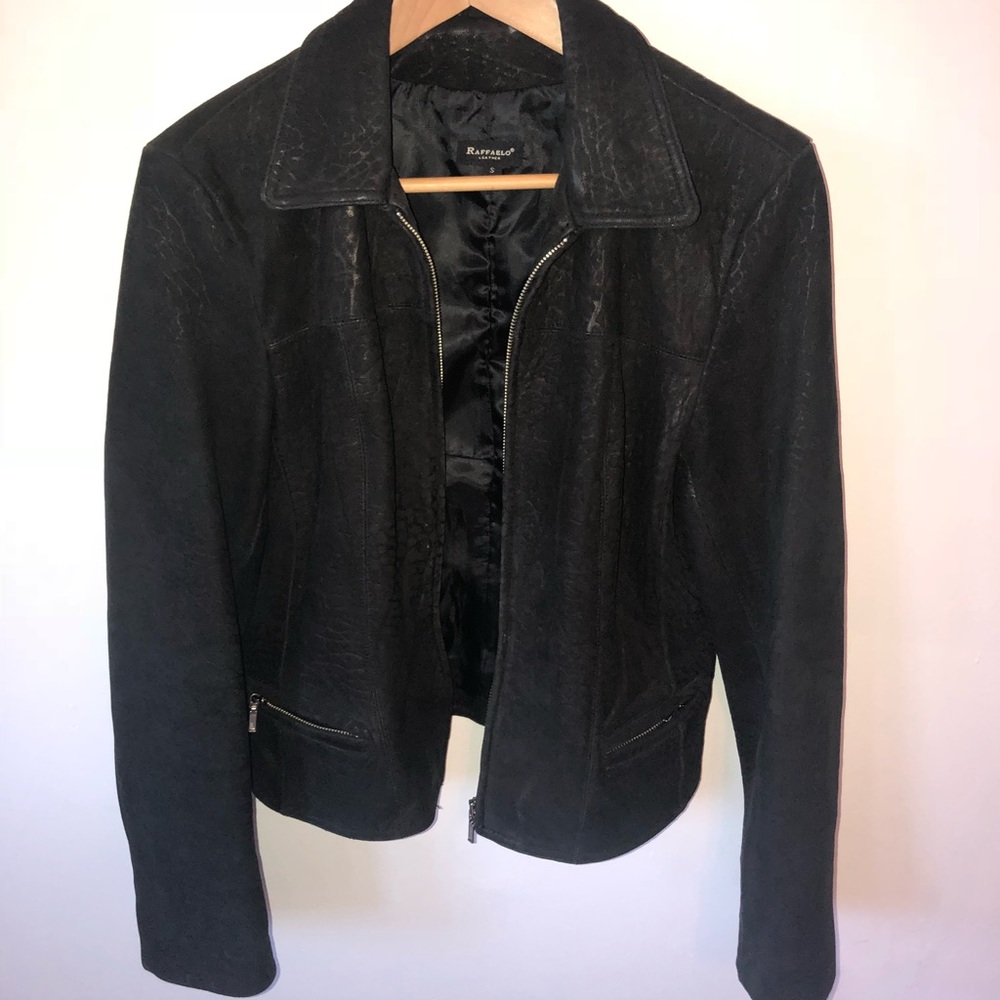 Beautiful patterned leather jacket